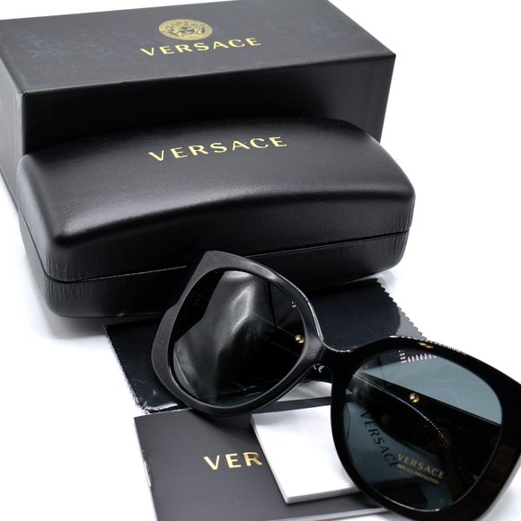 VE4387F GB1/87 BLACK DARK GREY LENS SUNGLASSES